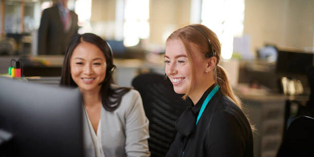 graduate trainee in an office